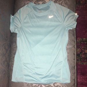 Light Blue Nike Dri Fit Top